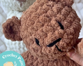 Wee Bear | 2-in-1| Snuggler + Stuffy Crochet Pattern | BearBear | Nursery Decor | Teddy Bear | Boho Bear | Nursery Decor | Baby Gift