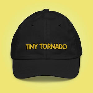 Tiny Tornado Youth Baseball Cap: Funny Kids Hat