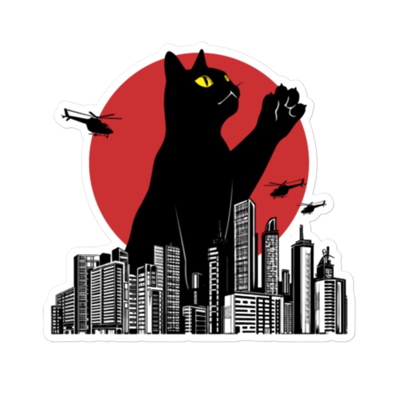 Catzilla sticker