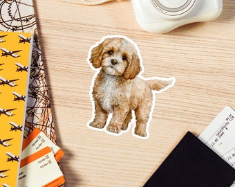 Cavapoo Magnet, dog, puppy, cute breed, dog lover, pet owner, cute dog, refrigerator magnet, pet lover, gift for friend, dog breed decor