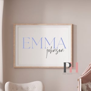 Custom Baby Name | Wall Hanging | Canvas Art | Personalized Baby Gift | Nursery Decor | Boho Nursery Decor | Nursery Name | New Born Gift