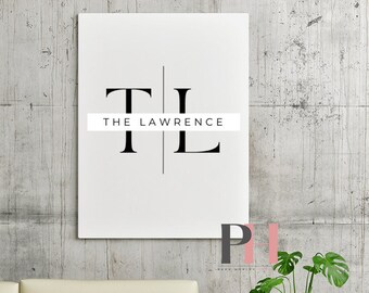 Business Sign Office Wall Art Canvas Living Room Wall Décor Custom Business Sign Custom Office Sign Business Wall Art Sign Established Sign