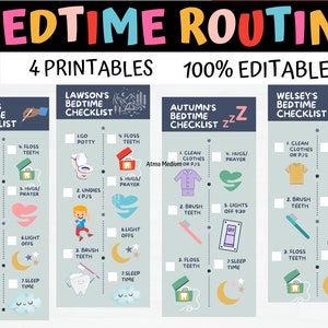 Kids Bedtime Routine Easy Schedule Bedtime Routine