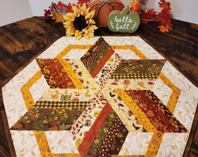 Fall Autumn Quilted Table Topper - Etsy