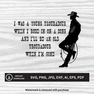 Troubadour SVG | Downloadable Files | svg, png, jpg, dxf, ai, eps, pdf