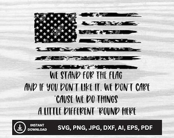 Different &#39;Round Here - Riley Green ft. Luke Combs SVG | Downloadable Files | svg, png, jpg, dxf, ai, eps, pdf