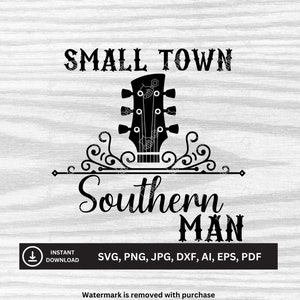 Homem sulista de cidade pequena - Alan Jackson SVG | Arquivos para download | svg, png, jpg, dxf, ai, eps, pdf