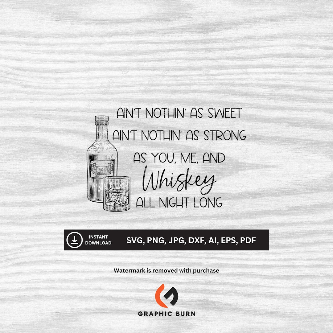 You Me and Whiskey Justin Moore With Priscilla Block Song Lyrics SVG