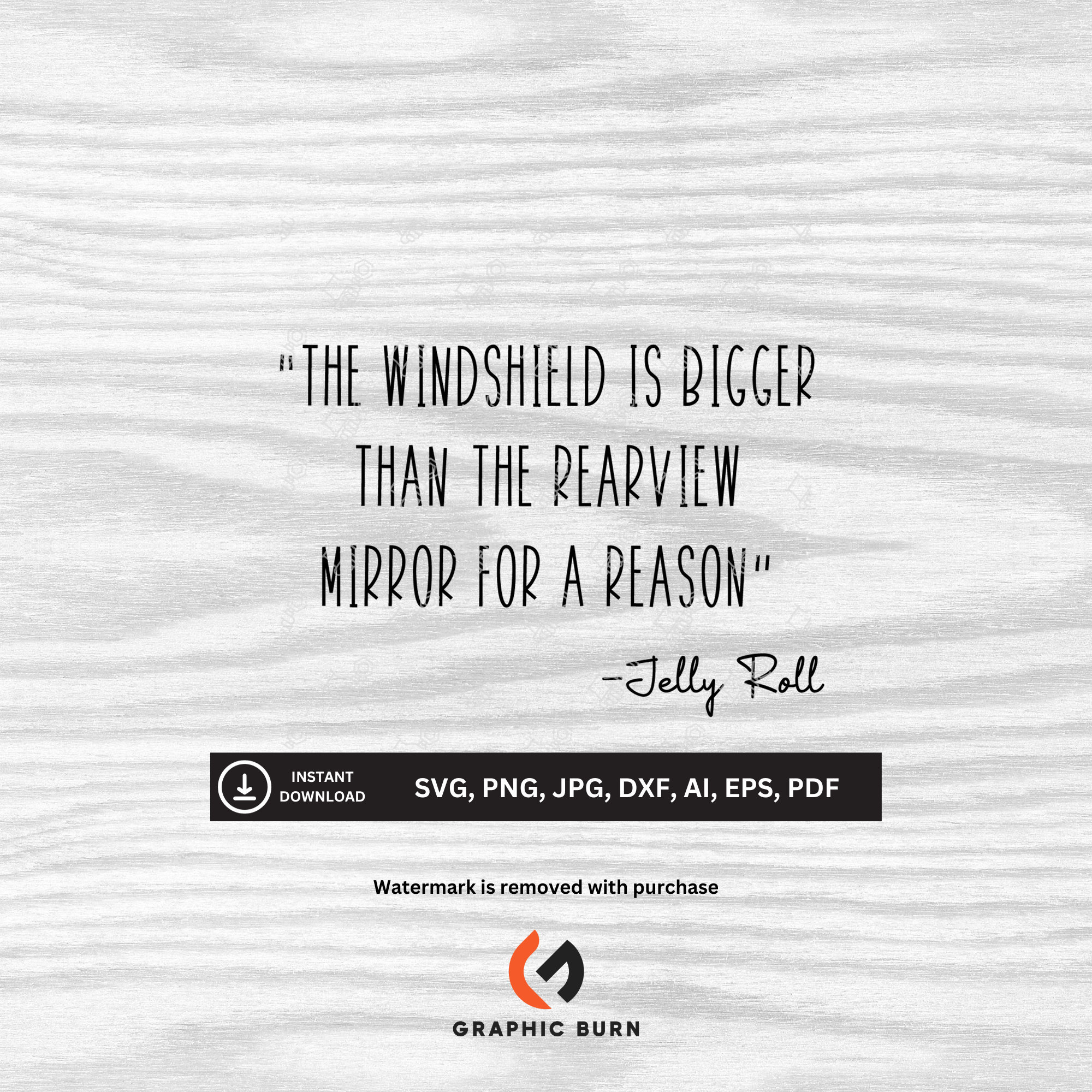 The Windshield is Bigger Than the Rearview Mirror for A Reason jelly