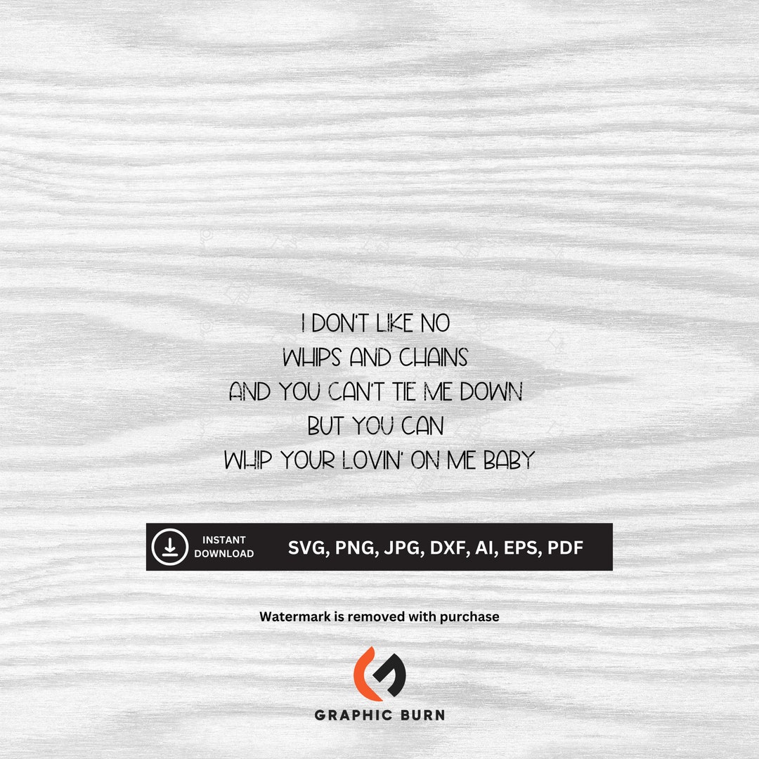 Whip Your Lovin' on Me Jack Harlow Song Lyrics SVG - Etsy
