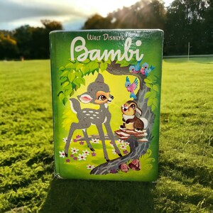 Vintage The Golden Library Walt Disney&#39;s Bambi 1949 - Flocked