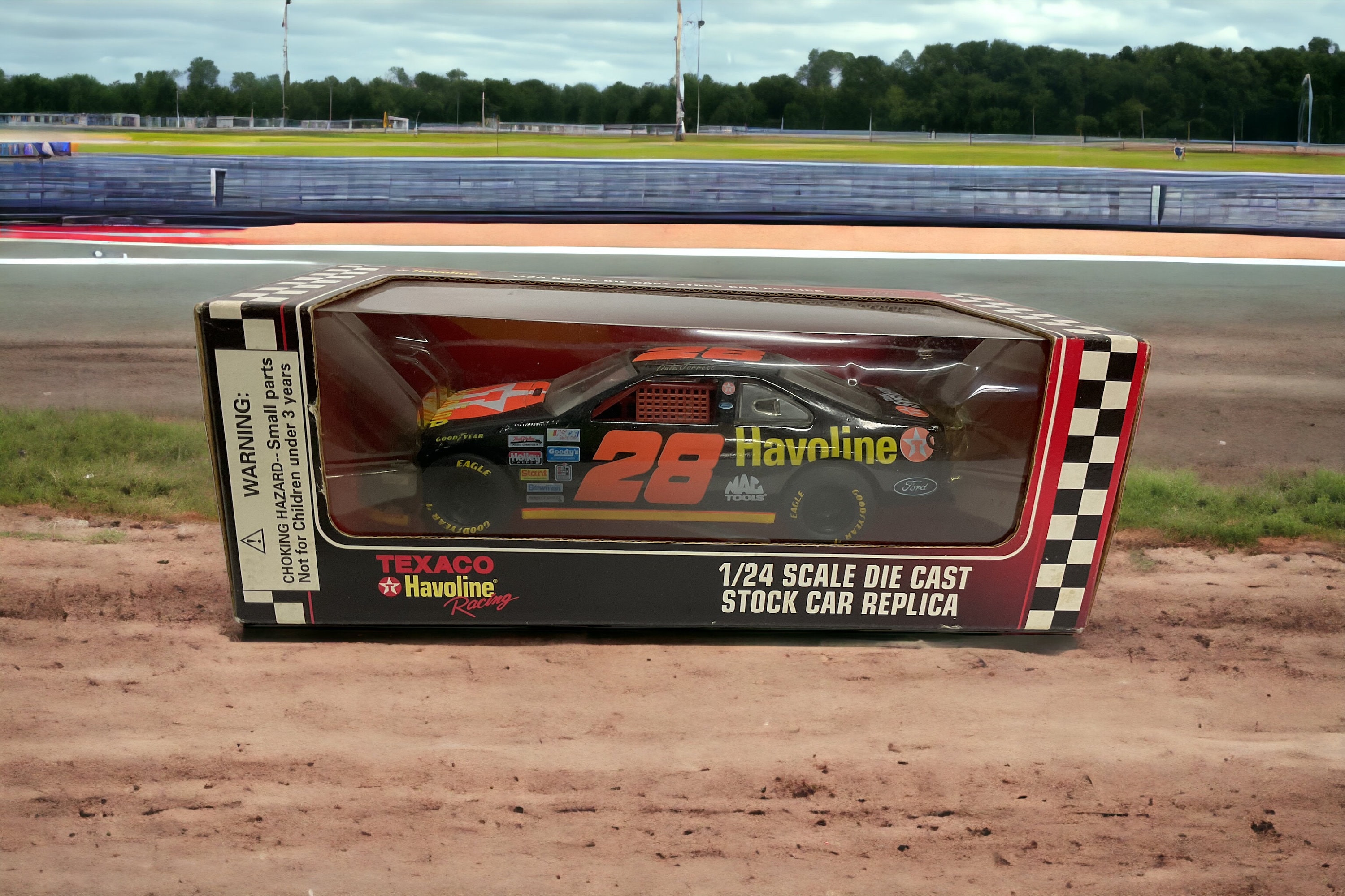 Texaco Racing Car Vintage Texaco Havoline 1/24 Scale Racing Stock Car Dale Jarrett #28 - Etsy