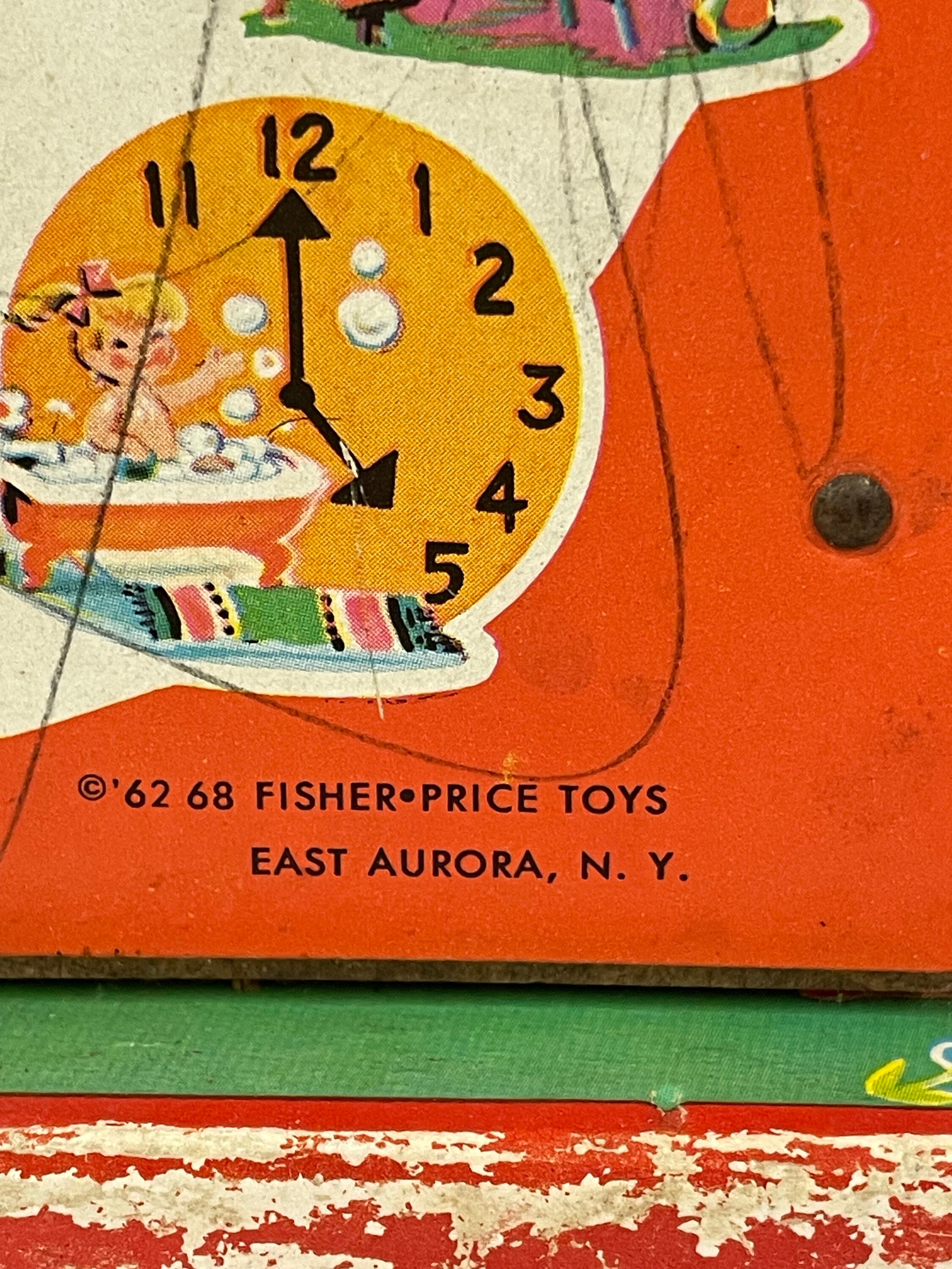Vintage Fisher Price Music Box Teaching Clock (1960s) - Etsy