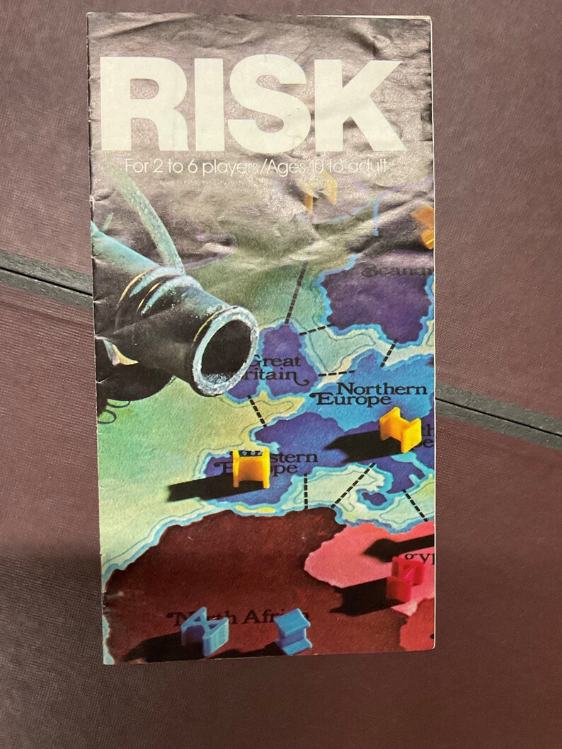 Vintage RISK Gameboard and Instructions Booklet 1975 - Proceeds for ...