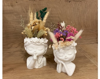 Raysin Blumenmädchen // Dekoration // Geschenk // Blumentopf