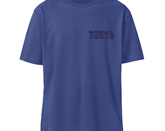 Tokyo Schriftzug T-Shirt, Urbanes Japan Design, Trendige Unisex Mode, S-3XL - Fuser Relaxed Shirt ST/ST mit Stick