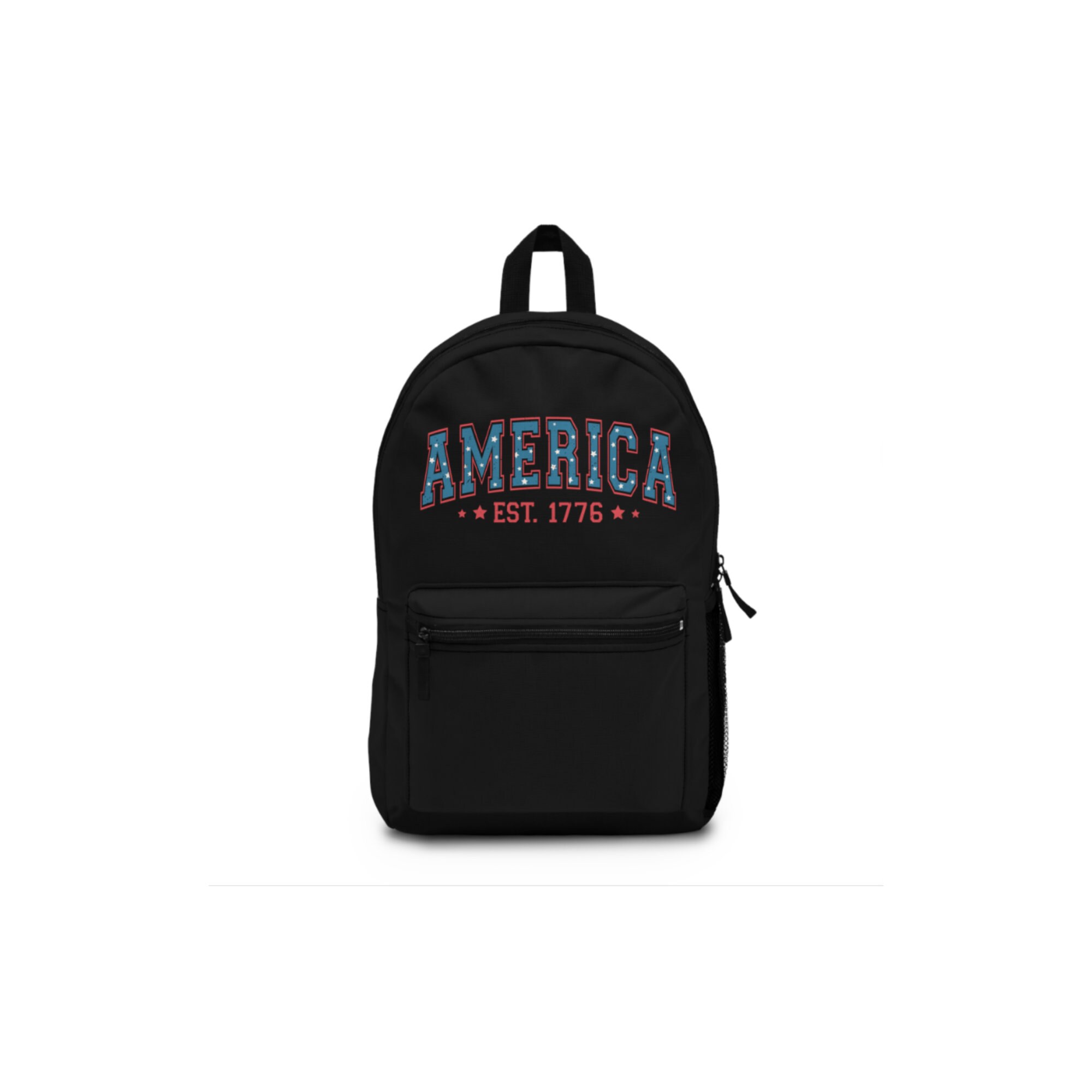 Patriotic Backpack perfect for 4th of July! USA Flag Patriotic Printed Backpack, 4th of July Streetwear  main image 3