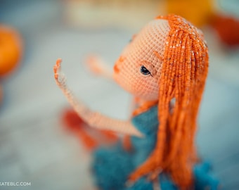 Cabello con cuentas para muñeca - Patrón en PDF