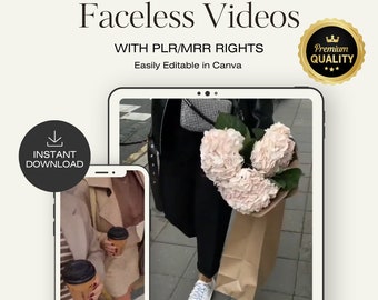 415+ Aesthetic Faceless Videos | Master Resell Rights | MRR | Done For You | DFY | Faceless TikTok Instagram Account | Story Templates |