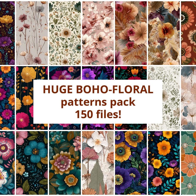 Huge Print Floral Fabric Etsy