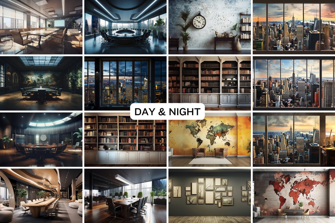 50 Zoom Virtual Backgrounds | Set | Appartments | Office Background ...