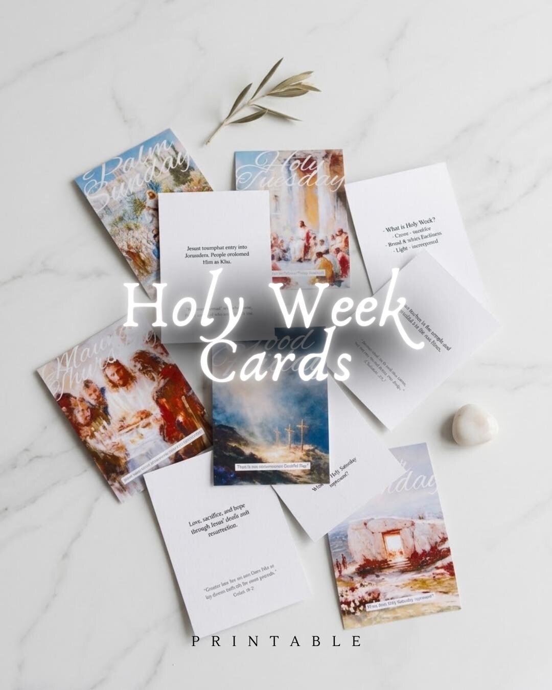LDS Holy Week Study Cards | Daily Easter Devotionals | Fine Art Print ...