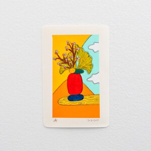 Cartões de anotações de plantas domésticas, cartões de anotações pintados à mão, arte botânica, arte original, cartões de anotações feitos à mão, pintura de plantas em vasos, decoração botânica para casa