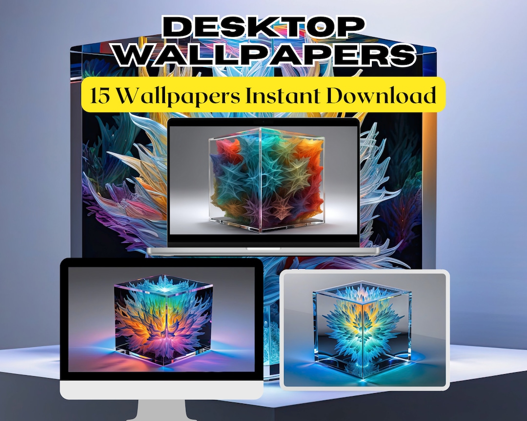 Cubedesktop Pinterest Abstract 3D Cube Wallpapers Desktop Background Abstract - Etsy