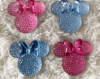 Bling Resin Minnie Flatback, DIY Craft Supply (26mm)