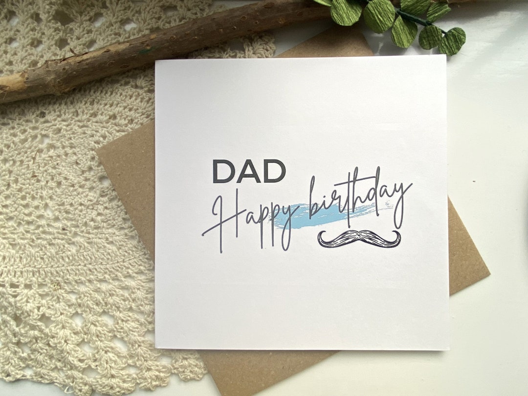 Bart alles Gute zum Geburtstag Karte für Papa super toller Etsy.de