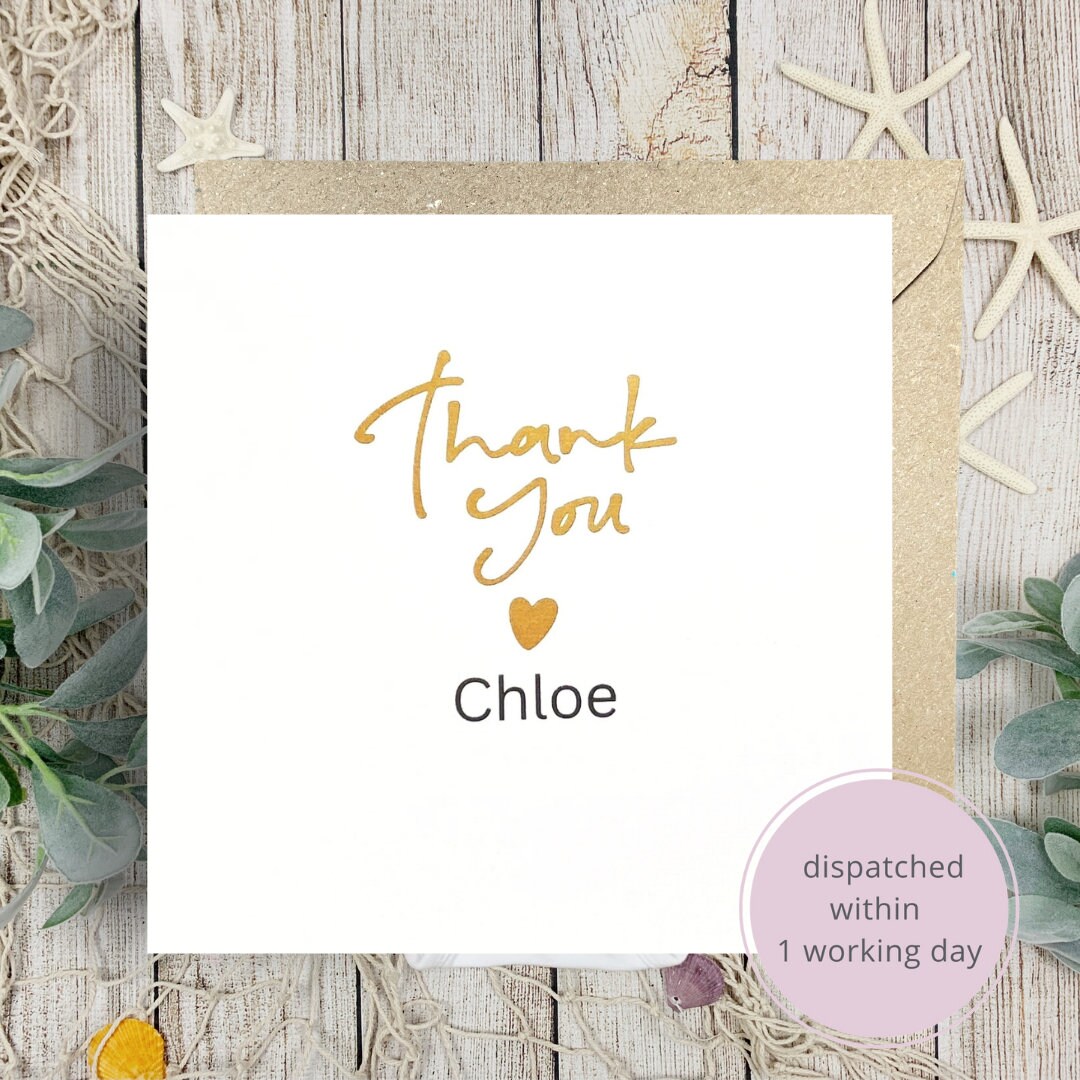 Personalized Thank You Card for Express My Gratitude Thoughtful Unique ...