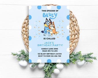 Kids Editable Birthday Invitation Template, Printable Birthday Party Invitations, Digital Bday Party Invite Template, Boys & Girls Invite