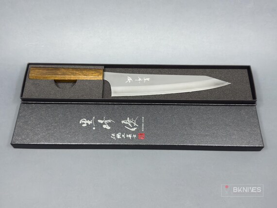 黒崎優 新月光 牛刀24cm 黒崎優 月光 240mm 牛刀 オーク柄 - Etsy 日本