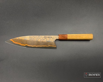 Narin Phe ApexUltra Steel Tiger Gyuto 210mm Wa Handle