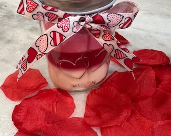 Honeysuckle Jasmine Soy Candle, Valentine's Day Gift, 4 oz