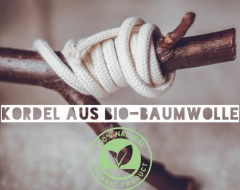 Kordel aus Bio-Baumwolle | creme | Meterware