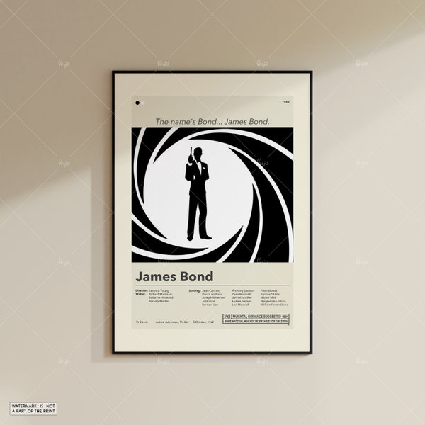 James Bond Poster - Etsy