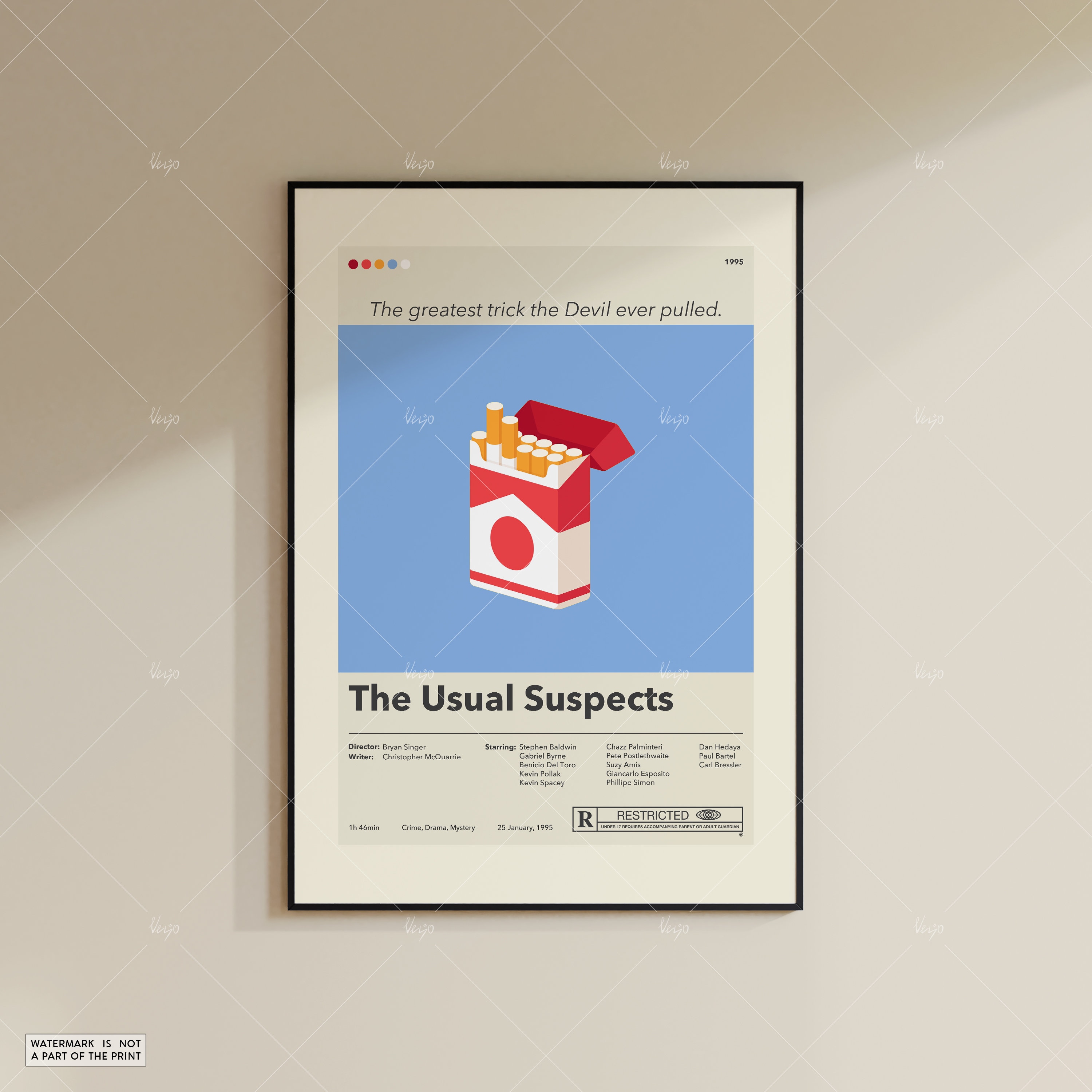 Keyser soze usual suspects' Poster, picture, metal print, paint by Lowpoly  Posters