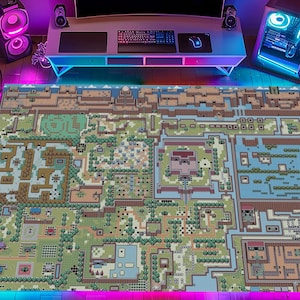 Zelda Map Rug: Legend of Zelda Game Room Decor
