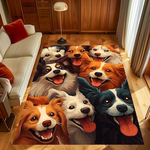 Dog Rug,Dog Lover Rug,Dogs Room Rug,Dog Theme Rug,Animal Rug,Kitty Rug,Dog Playground Rug,Abstract Dogs Rugs,Customs Rug,Indoor Rug,Gift Rug