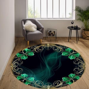 St Patricks Day,Clover Rug,Happy St Patricks Day,St Patrick&#39;s Day Rug,St Patrick&#39;s Day Gift,Green Clover Rug,Party Decor Rug,Clover Pattern