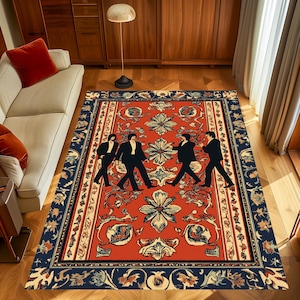 The Beatles Rug, Music Rug, Fan Rug, The Beatles Gift Rug, Best Selling The Beatles, For Living Room Rug, Non Slip Rug, Custom Rug