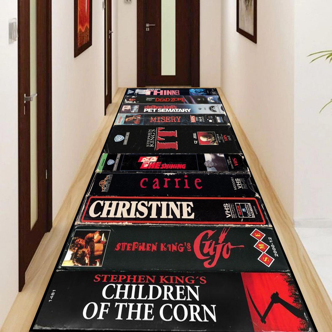 VHS Rug,horror Movie Rug, VHS Runner Rug,nostalgic Retro Style Rug ...