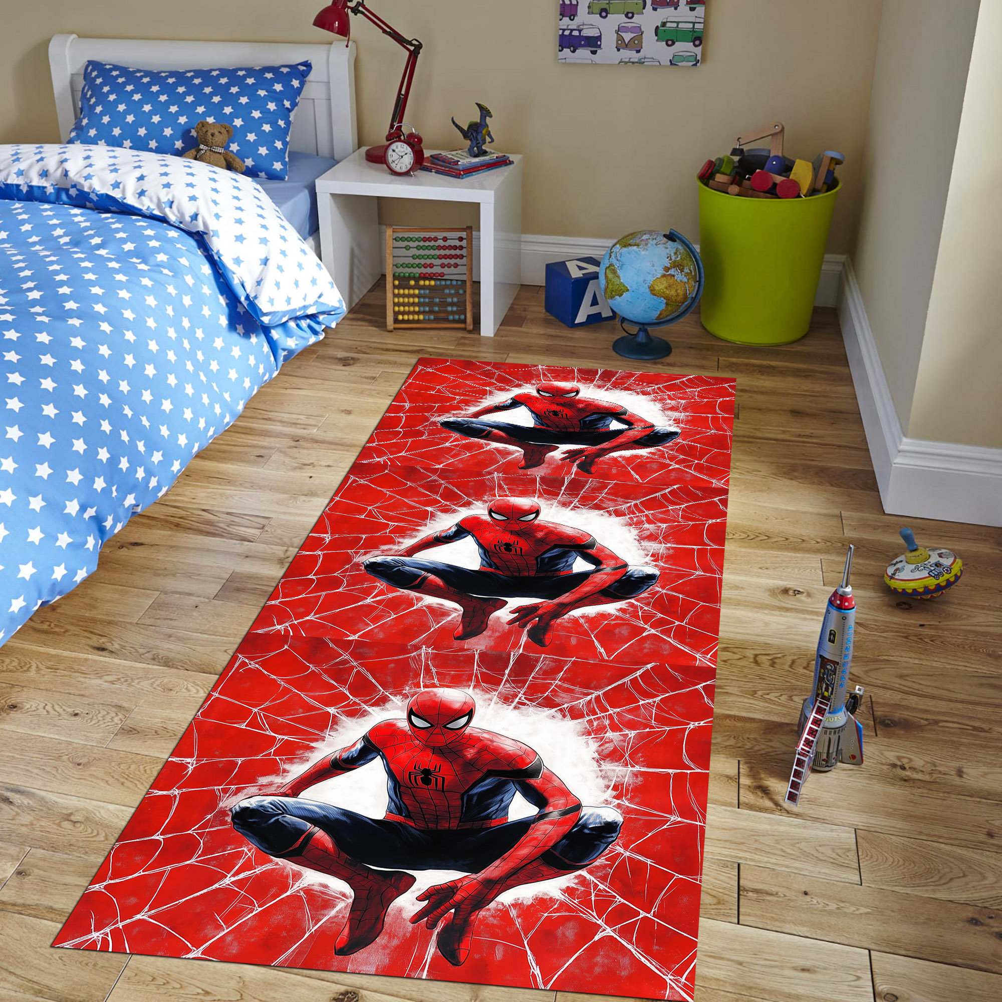 Spiderman Rug,spiderman,spiderman Runner Rug,cartoon Cool Rug, Boyroom ...