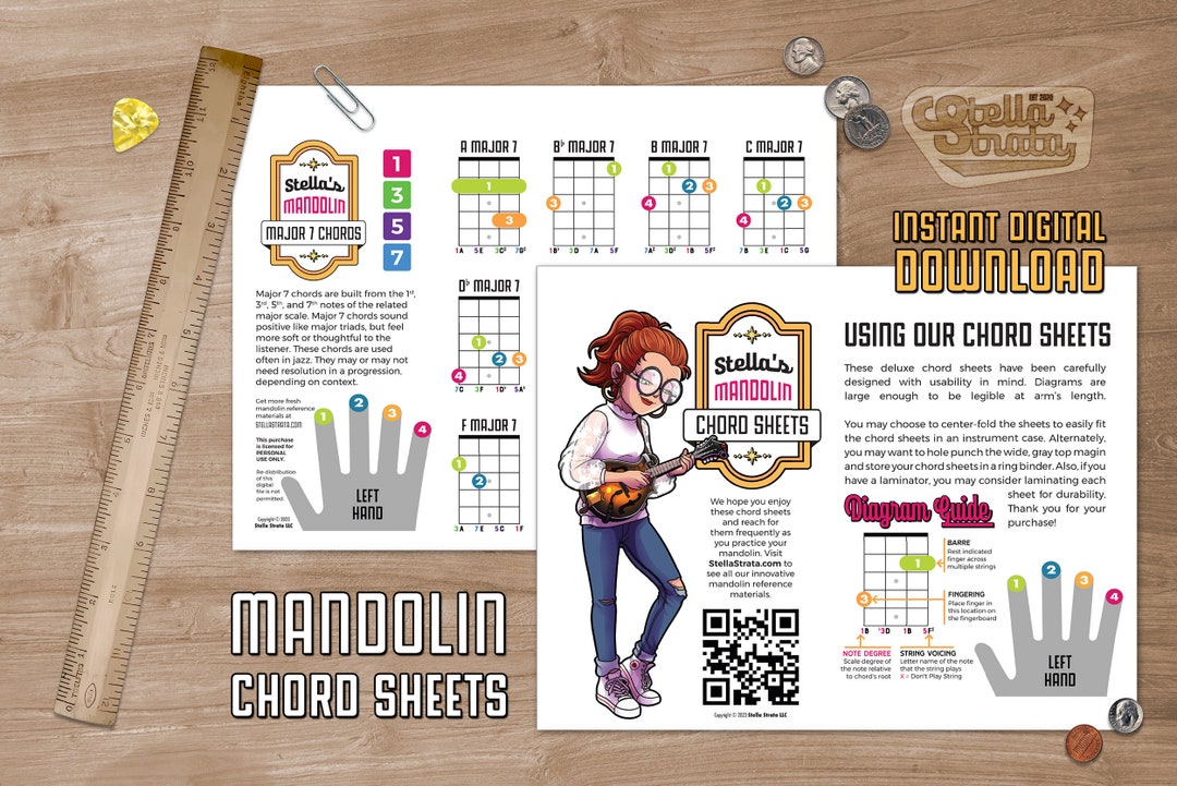 Chord Sheets for Mandolin printable - Etsy