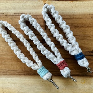 Macrame Wristlet Keychain - Various Colours Available