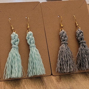 Macrame Tassel Earrings "Knotty Little Things"