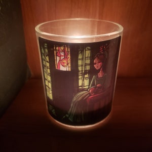 Anne Boleyn Jar for Tealights (Henry VIII Six Wives, The Tudors, Tealight Holder, Candle Holder, Decorative Glass Jar, Stocking Stuffer)