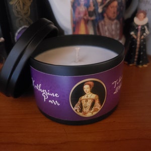 English Wildflower and Lavender Soy Candle Inspired by Katherine Parr - Henry VIII Six Wives - Princess Candle - Boleyn