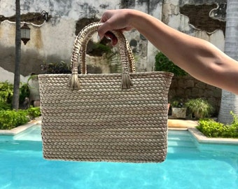 Woven Palm Leaf Totes
